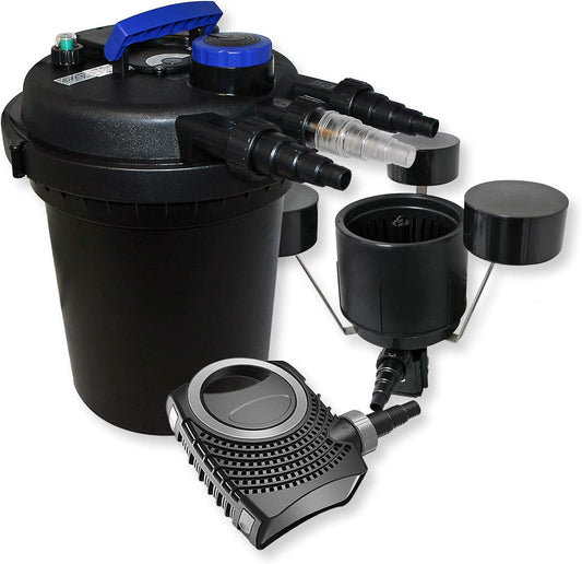 Set drukfilter 10.000 l UVC 11W vijverpomp 70W skimmer CSP-250