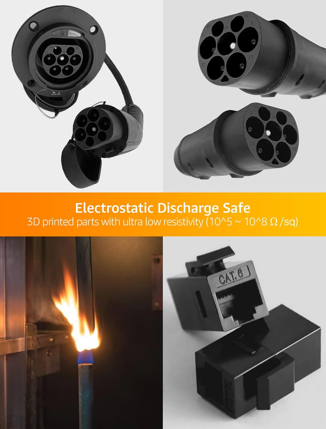 <font dir="auto" style="vertical-align: inherit;"><font dir="auto" style="vertical-align: inherit;">        SuperESD 0.9GPa UL94 V-0 Resin for 3D Printers, Electrostatic Discharge Safe and Flame Retardant Parts, Made in Korea (1000g, Black)       </font><