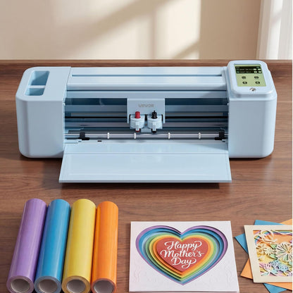 VEVOR Vinylsnijplotter, 305 mm, met gereedschapsset, touchscreen-bediening, multifunctionele snijmachine, compatibel met iOS, Android, Mac, Windows, voor het knutselen van kaarten, papier