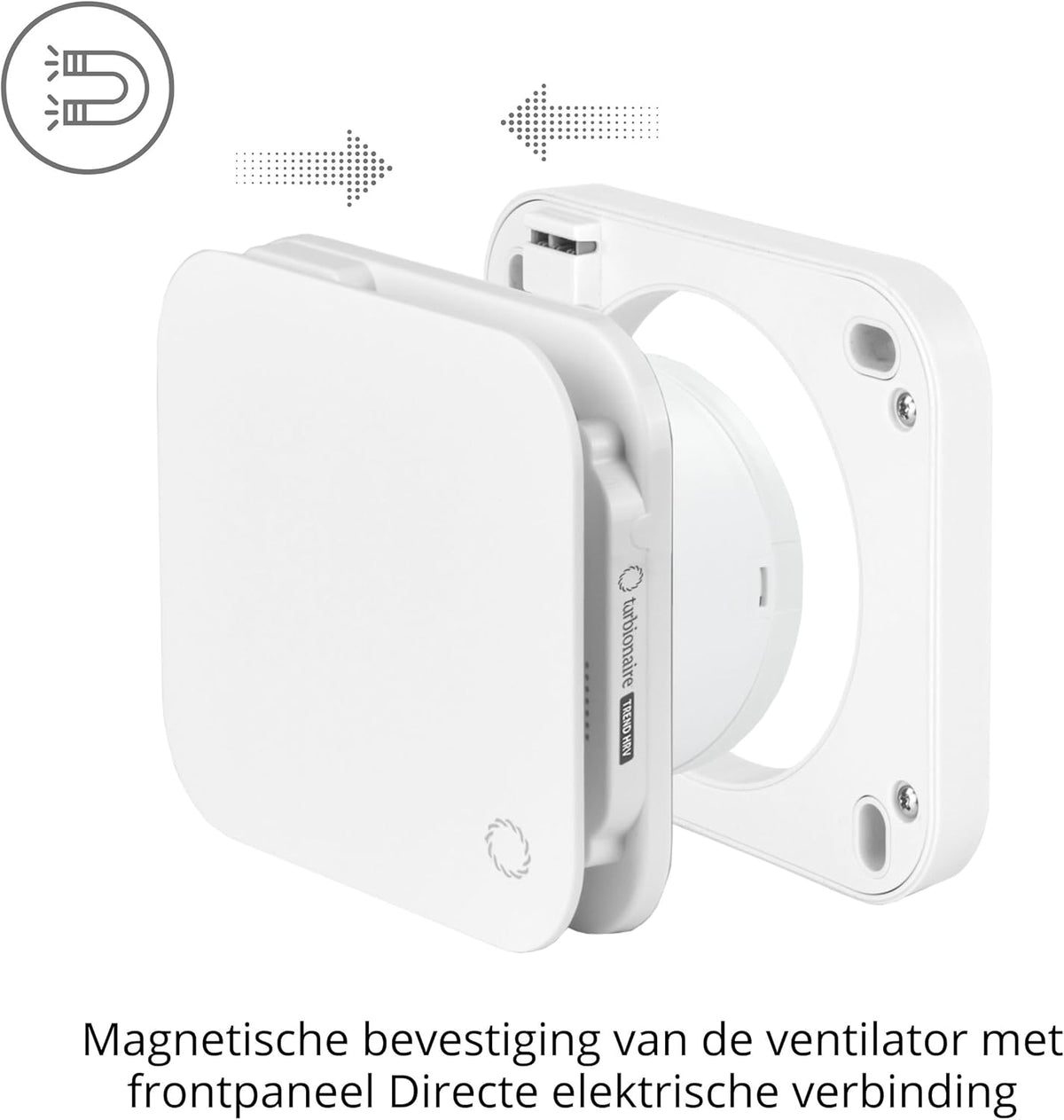 Turbionaire Trend HRV 150 WMI – Decentrale VMC Met Warmteterugwinning, Geluidsisolatie, Afstandsbediening, Timer, 8 Snelheden, Borstelloze Motor, Omkeerbare Luchtstroom, 150 Mm, 3 Jaar Garantie