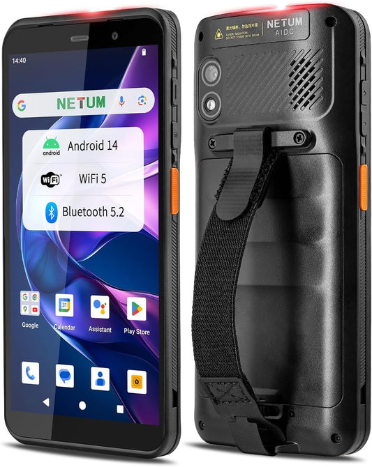 NETUM Q900 Android 14 Barcode Scanner – Handheld PDA Mobiele Computer Met HS7 Engine, 1D/2D Scanning, 5,99" HD Touchscreen, Wi-Fi & 4G LTE – Ideaal Voor Magazijn, Logistiek & Asset Tracking
