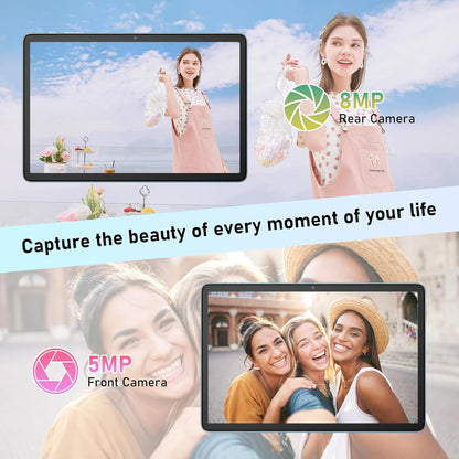 Blackview Tab60 WiFi Tablet Android 15, 12 GB + 128 GB (TF 2 TB) Octa-Core WiFi 6, Tablet 10 inch 5100 mAh 8 MP + 5 MP Widevine L1, Bluetooth 5.2, Gemini AI, GMS, pc-modus met meerdere vensters