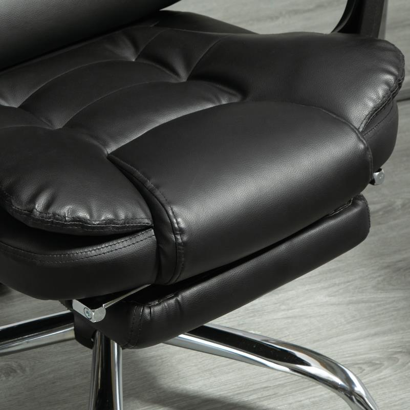 Ergonomische Bureaustoel – Verstelbare Werkstoel – Draaibare Bureaustoel – Kantoorstoel – Thuiswerkstoel – Memory Foam Kussen – Metalen Chroom Frame