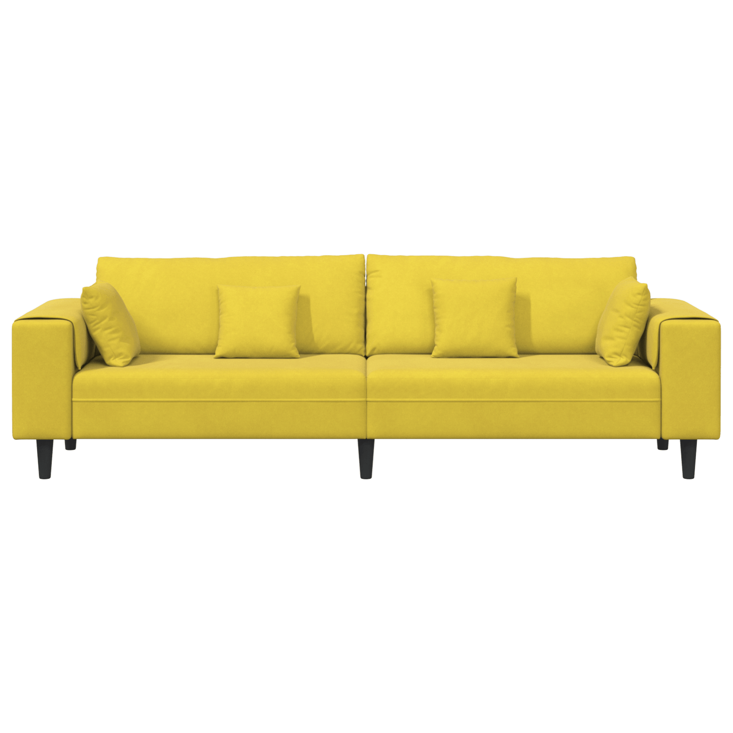 Bankstel – Hoekbank – Slaapbank – 3-zitsbank – Zetel – Donkergroen Velvet – Met Ottomane – Stevig Houten Frame – Comfortabele Foam Vulling