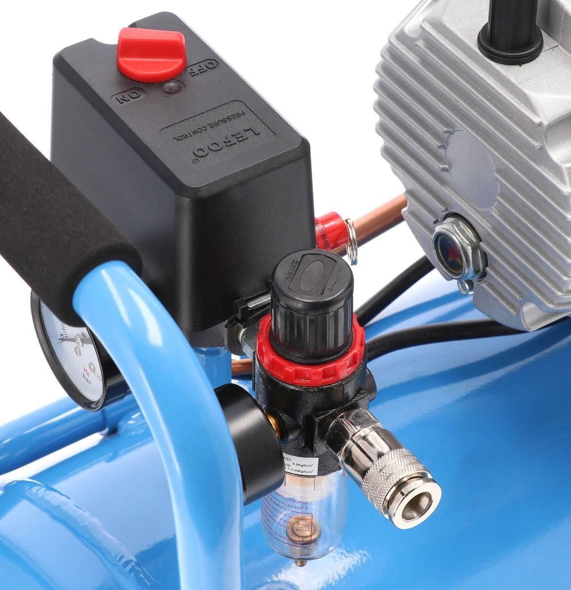 Compressor – Luchtcompressor – Persluchtcompressor – Mobiele Compressor – Oliegesmeerde Compressor – 50 Liter Drukvat – 3 pk 10 Bar