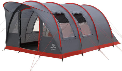 Justcamp Atlanta 3, 5, 7 campingtent, tunneltent met luifel, ingenaaide bodem