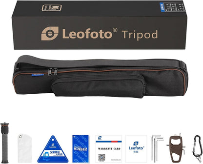 LEOFOTO Carbon driepootstatief LS-224C Ranger + Ballhead LH-25 + korte middenkolom DC-222C