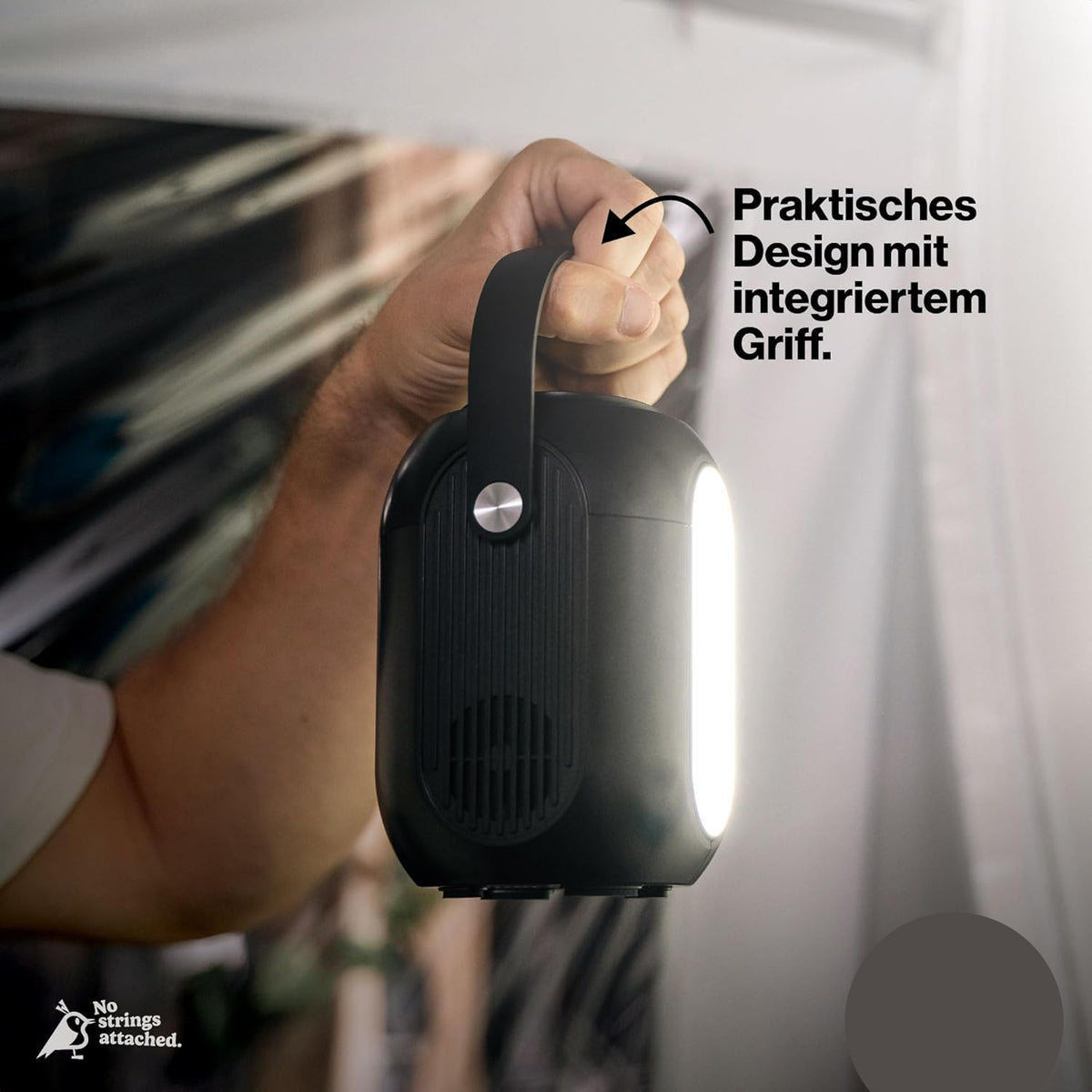 PowerStation 200 Wh, 140 W, 54000 mAh Power Station, 2 x USB-C, 2 x USB-A, Portable Power Station, Wireless Charging, LED Light 120 Lumens, LCD Display, Powerbird S140, Black - QUORE