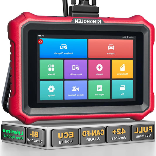 OBD2 Scanner – Auto Diagnoseapparaat – Foutcode Uitlezer – ECU Scanner – Autodiagnose Tool – 8 Inch HD Touchscreen – 42+ Resetfuncties Met Levenslange Updates - QUORE
