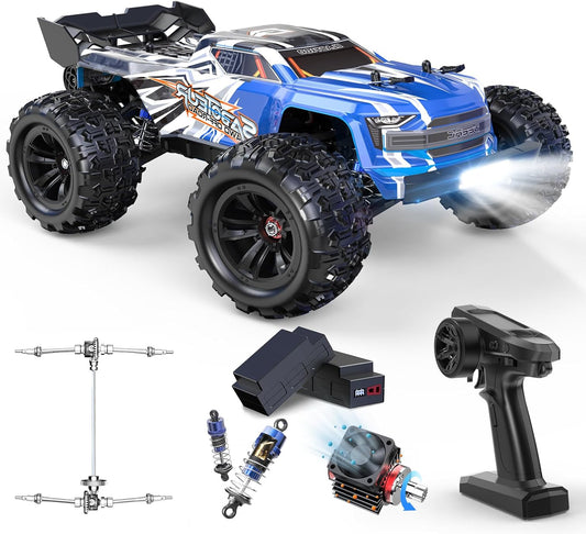 RC-terreinwagen – RC-auto – Afstandsbediening Voertuig – Buggy – Offroad Truck – Borstelloze Motor 68 km/h – 40 Minuten Speeltijd met 2 LiPo Accu’s - QUORE