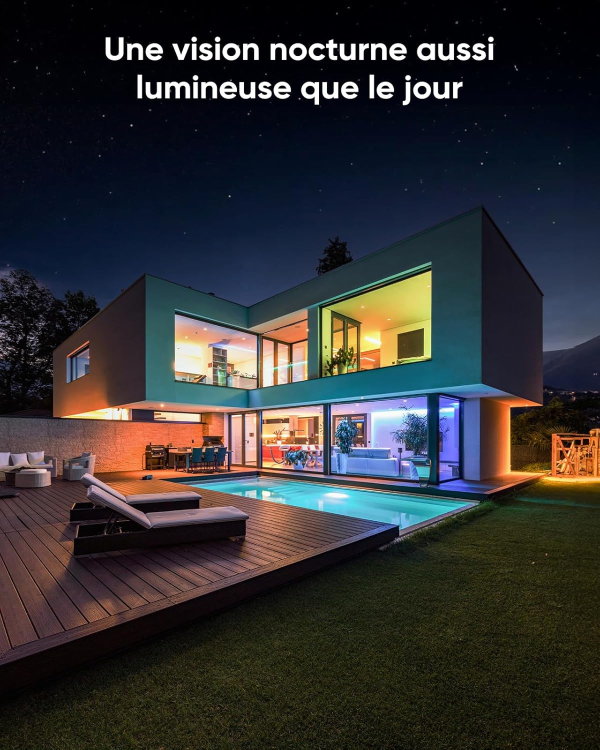 SANNCE PoE Bewakingscameraset, 5MP, 8CH NVR + 4 x 3 MP, waterdicht, camera zonder harde schijf, met Smart IR-leds, bewegingsdetectie, app-alarm, nachtzicht tot 20 meter