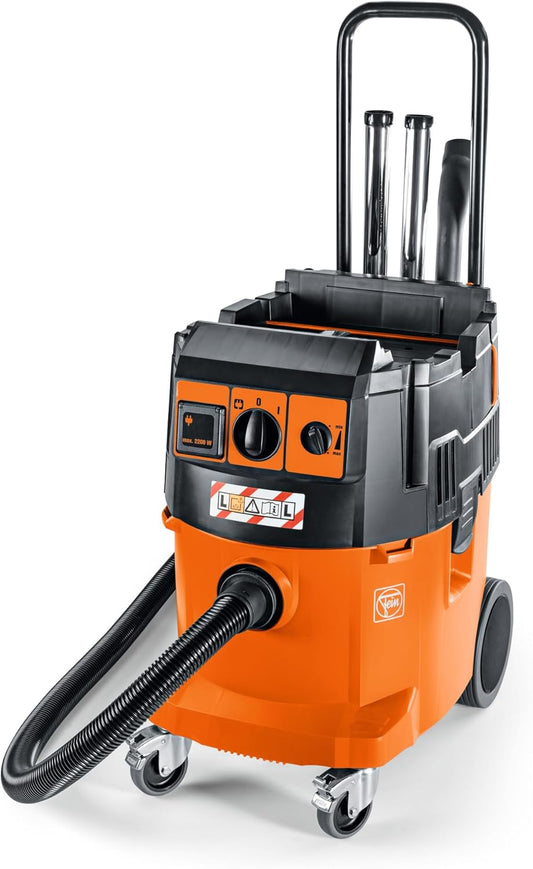 FEIN Nat-/droogzuiger Dustex 35 LX Krachtige, professionele zuiger van stofklasse L voor bevestiging van verschillende koffersystemen inclusief uitgebreide accessoires., Max. ingangsvermogen 1380 W