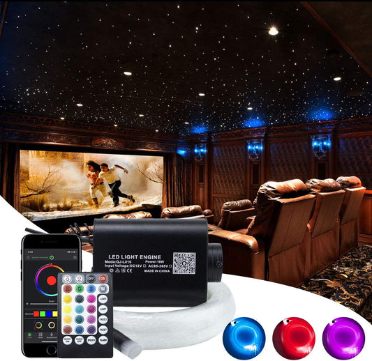 16 W Sound Sensor Fiber Optic Star Plafond Kit