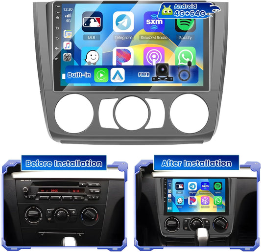 Android Autoradio – 2 DIN Radio – Multimedia Systeem – Touchscreen Radio – CarPlay Autoradio – 9 Inch Scherm – Inclusief Achteruitrijcamera & Bluetooth - QUORE
