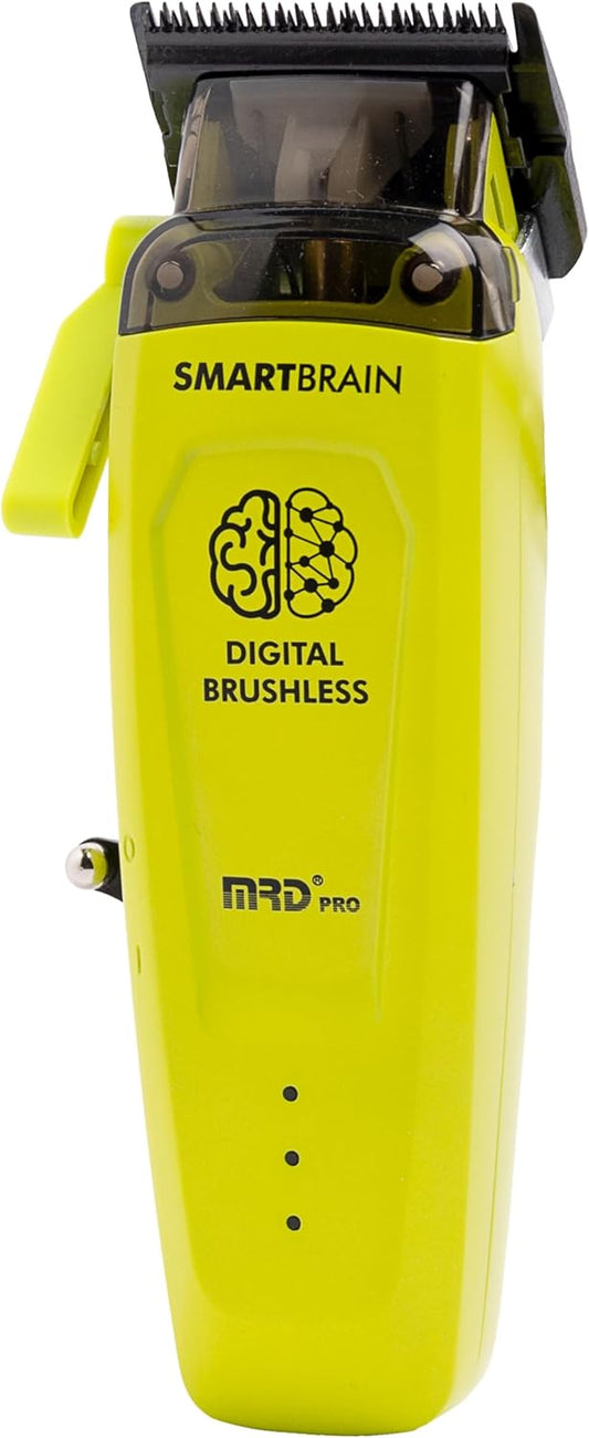 MRD Clipper Pro Smartbrain Professionele tondeuse voor heren met borstelloze motor, DLC Faper lemmet en metalen behuizing, MRD Pro oplaadbare USB-C-tondeuse