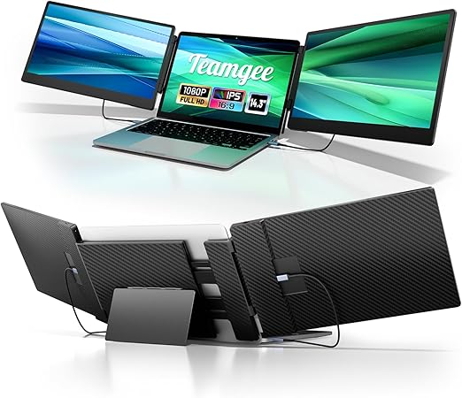 Draagbare Monitor – Extra Scherm – Laptop Scherm – Mobile Monitor – USB-C Monitor – 14,1 Inch Full HD IPS – 90° Verstelbare Standaard