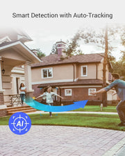 Beveiligingscamera Buiten - WiFi-bewakingscamera - Camerabewaking - Draadloos - Zonne-energie - 10400 mAh - Intelligente Tracking - Persoonlijke Detectie - Kleurennachtzicht - Bidirectionele Audio - Sirene - Type C - Wit