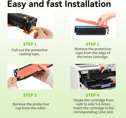 Compatibele Tonercartridge – Toner Set – Printcartridge – Lasertonercartridge – Toner Cartridge – Hoge Paginaopbrengst Tot 2400 Prints – Ingebouwde Chip Voor Eenvoudige Installatie