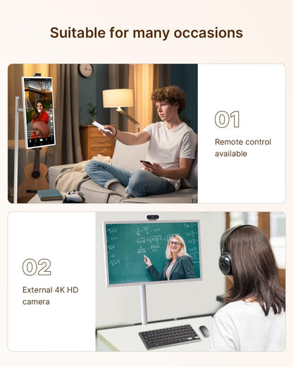 32 inch draagbaar scherm – smart display – portable monitor – touchscreen scherm – Android tablet – Full HD In-Cell Touchscreen – Ingebouwde 6800mAh Batterij – Voice-gestuurde Afstandsbediening