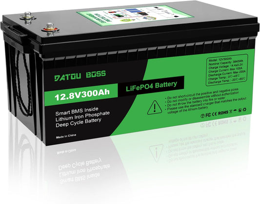 12,8V 300Ah LiFePO4 Accu – Lithium Accu – Camper Accu – Zonne-Energie Accu – Noodstroom Accu – Geavanceerd BMS – 10.000+ Laadcycli