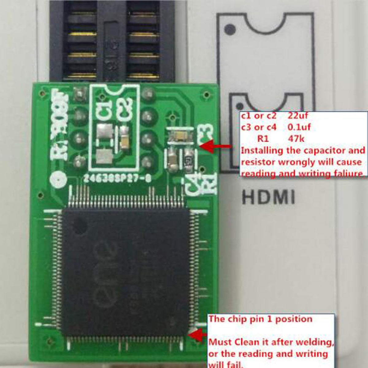 RT809F Programmer 8 Adapters Moederbord Reader sop8 IC socket flash programmer clip eprom klem VGA ICSP LCD PCB Board 24 25 93 serie
