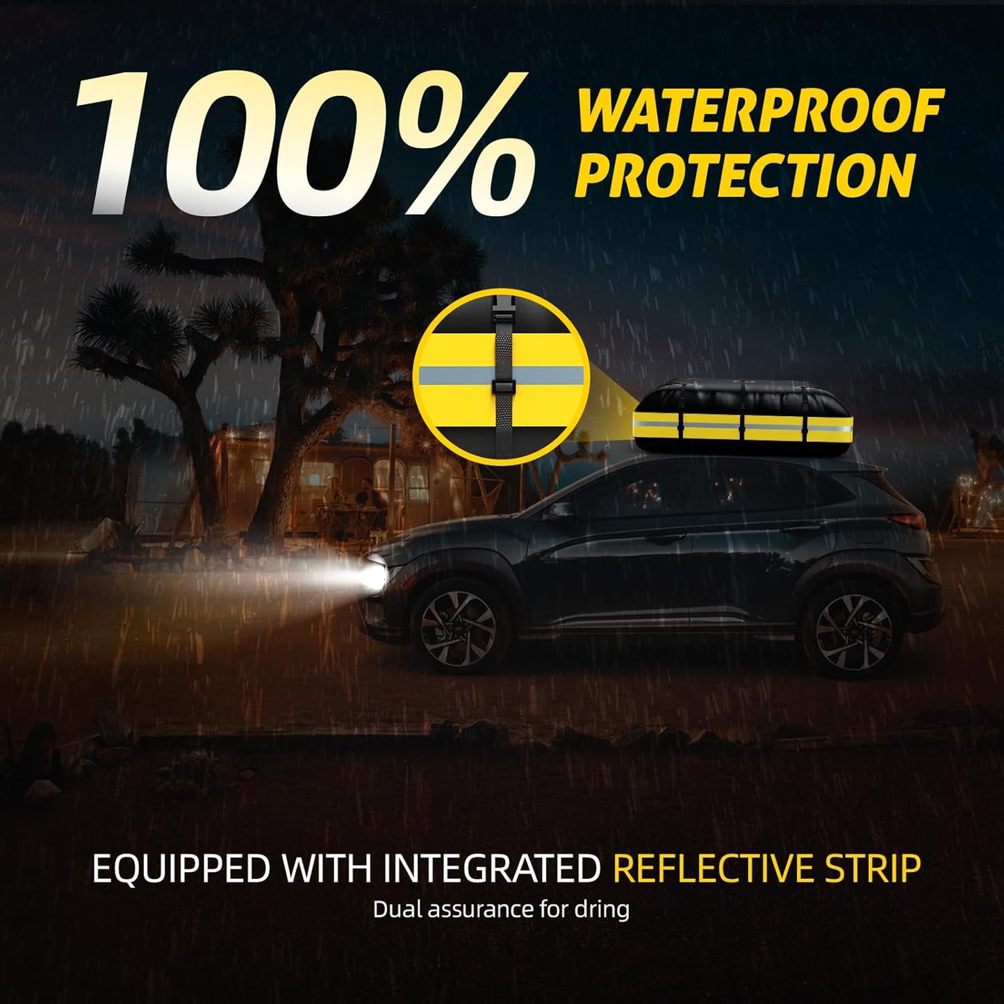 Daktas – Autodaktas – Dakkofferzak – Bagagedragertas – Dakbagagetas – 595 Liter – Waterdicht 1000D PVC
