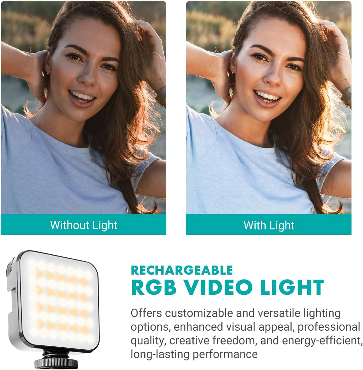 Vloggingkit voor Smartphone – Vlogset – Content Creator Kit – YouTube Starterkit – Opnamekit – Universeel voor USB-C, Lightning en 3,5 mm – Oplaadbaar RGB-licht en Shotgunmicrofoon
