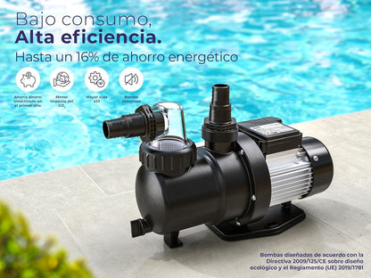 Gre PP077 - zwembadfilterpomp, 550 W, 9,5 m3/h, conform de Europese richtlijn inzake ecologisch design