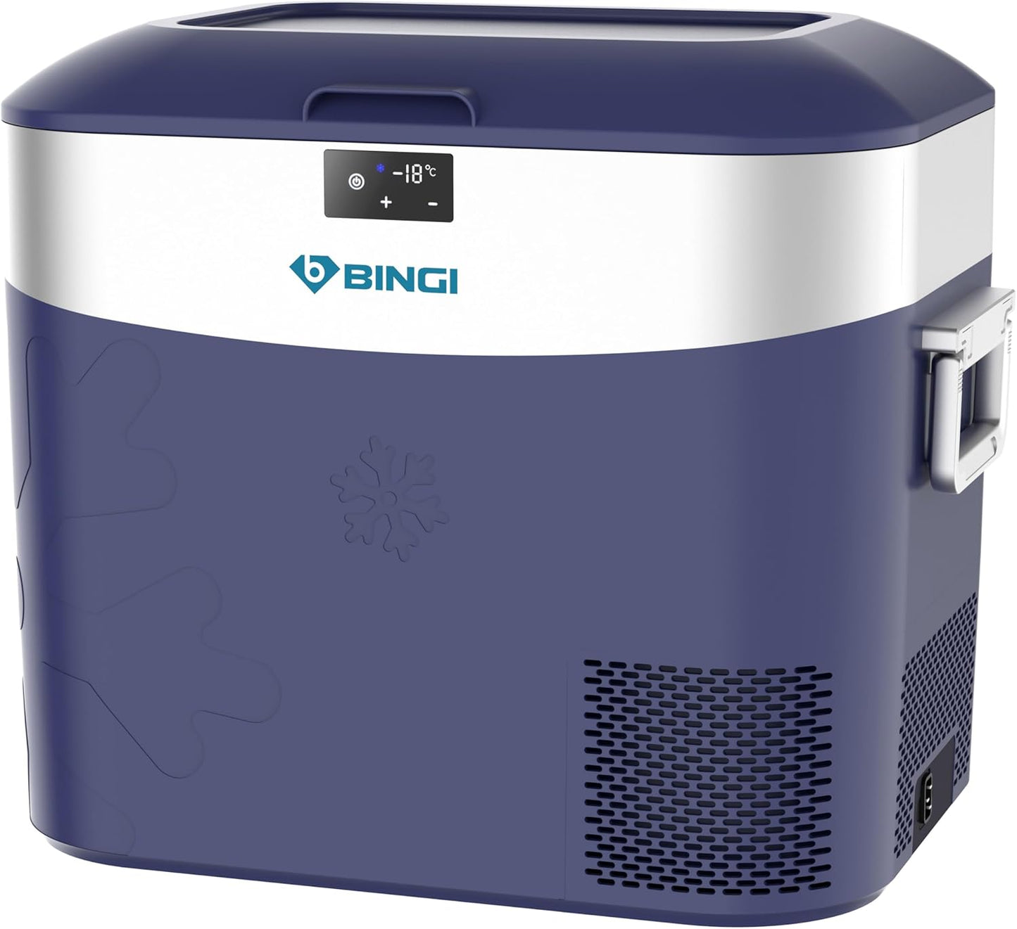 BINGI Compressor Koelbox, 22 Liter Draagbare Auto Koelkast, 12/24 V DC en 230 V AC voor Auto, Vrachtwagen, Camping, Camper en Stopcontact