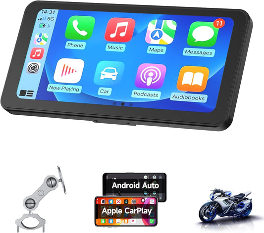 Motordisplay – Motorfiets Navigatiesysteem – Motor GPS – Motorfiets Screen – Motor Touchscreen – 6,25 Inch Helder Display – Volledig Waterdicht IP67