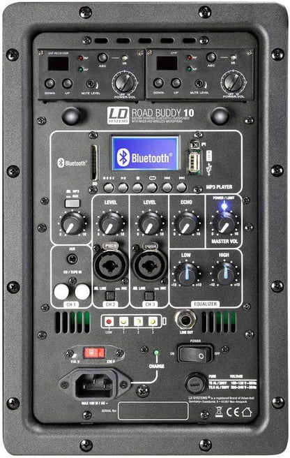 Bluetooth-Luidspreker Op Batterijen Zwart – Draagbare Speaker – Partyspeaker – Karaokespeaker – PA-Speaker – 480 W Piekvermogen – Met Draadloze Microfoonset