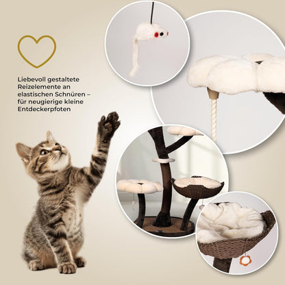 Krabpaal – Krabmeubel – Kattenboom – Klimpaal – Kattenmeubel – 145 cm Hoog – Duurzaam Sisal & Stevig Ontwerp