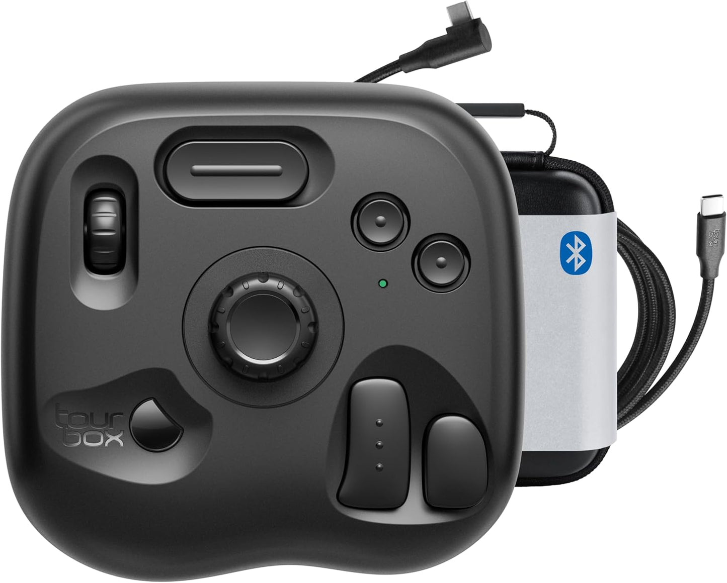 TourBox Lite, controller toetsenbord voor tekentablet foto video editing (Bluetooth set (met tas + kabel), middle)