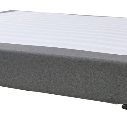 Tweepersoonsbed – Dubbelbed – Slaapbed – Bedframe – Boxspringbed – Donkergrijs – Afneembare Wasbare Stof – Stevig Multiplex Frame 140x200 cm