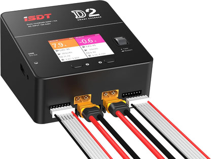 LiPo Batterijbalanslader – Dubbele Lader – RC Acculader – Hobby Oplader – Smart Acculader – 200W Max Vermogen – 12A Per Kanaal