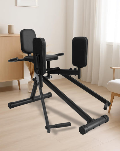 GUUG Adductors Abductor Machine: Ianco Thigh Beentrainingsapparatuur Heupspieropbouw en Abductie Verstelbare Weerstand Voor Mannen En Vrouwen Zwart