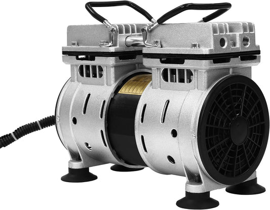 Vacuümpomp – Olievrije Pomp – Laboratoriumpomp – Drukpomp – Vacumeermachine – Krachtige 550W Motor – Compact 27x13x18,3 cm