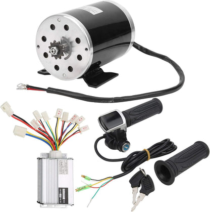 Elektrische Fiets Motor Conversie Kit, DIY 48V 1000W Motor Met Gashendel Toetsen Controller Voor Elektrische Scooter