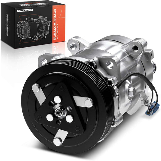 Frankberg Air Conditioner A/C Compressor Compatible met Transporter IV 70A 70H 7DA 7DH 2.4L 2.5L 1990-2003 Transporter IV 70E 70L 70M 7DE 7DL 2.4L 2.5L 1990-2003 Replace# 7D0820805