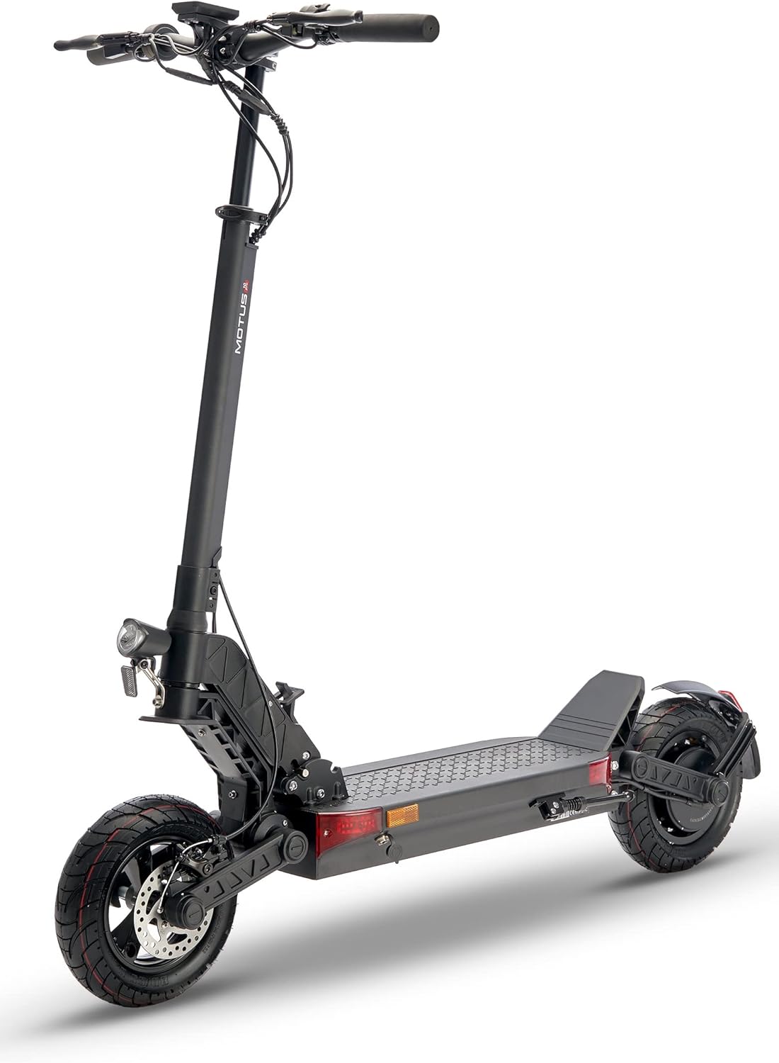 Motus Scooty Pro Elektrische step, 25 km, 70 km looptijd, 280 Wh – 946 Wh | volwassenen/kinderen, opvouwbaar, draagbaar, elektrische scooter, 8,5 inch – 10 inch, 3 snelheden, lcd-display
