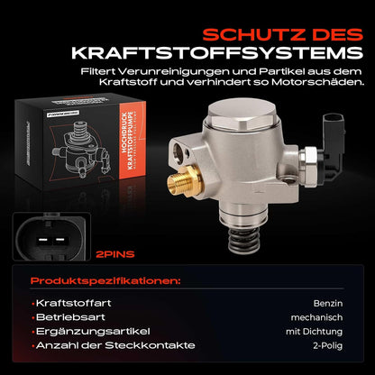 Hogedruk Brandstofpomp – Hogedrukpomp – Brandstofpomp – Benzinepomp – Brandstofinjectiepomp – 3.0L V6 Benzine DOHC Supercharged 2016-2019 – OE 06E127026C