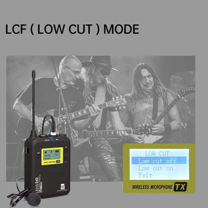 Draadloos Microfoonsysteem – Draadloze Reversmicrofoon – Lavalier Microfoon – Clipmicrofoon – 1 Zender En 1 Ontvanger – 99 UHF Kanalen – Bereik Tot 150 Meter