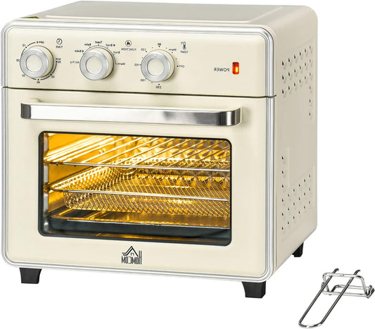 Mini Oven – Mini Ovennetje – Tafeloven – Elektrische Oven – Heteluchtoven – 20 Liter Inhoud – 5-in-1 Multifunctioneel – Instelbare Temperatuur & Timer