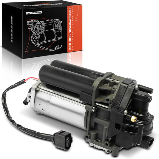 Frankberg Luchtvering compressor met droger, compatibel met Q7 4MB 4MG 2.0L-4.0L 2015-Vandaag Q8 4MN 2.0L-4.0L 2018-Vandaag Bentayga 4V1 3.0L-6.0L 2015-Vandaag Replace# 4M0616005H