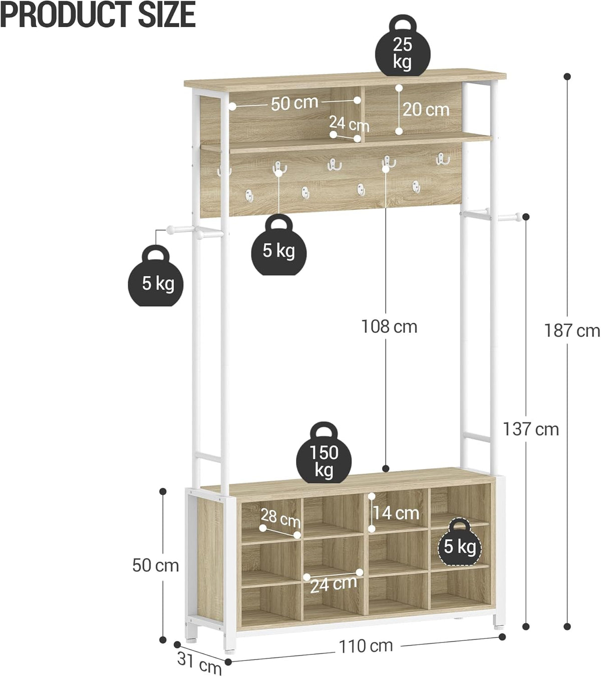 Hzuaneri Coat Rack HT17916W