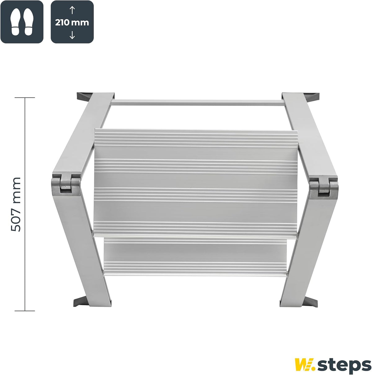 Hultafors 728142 Step Ladder Vikingstep MIDI, Zilver