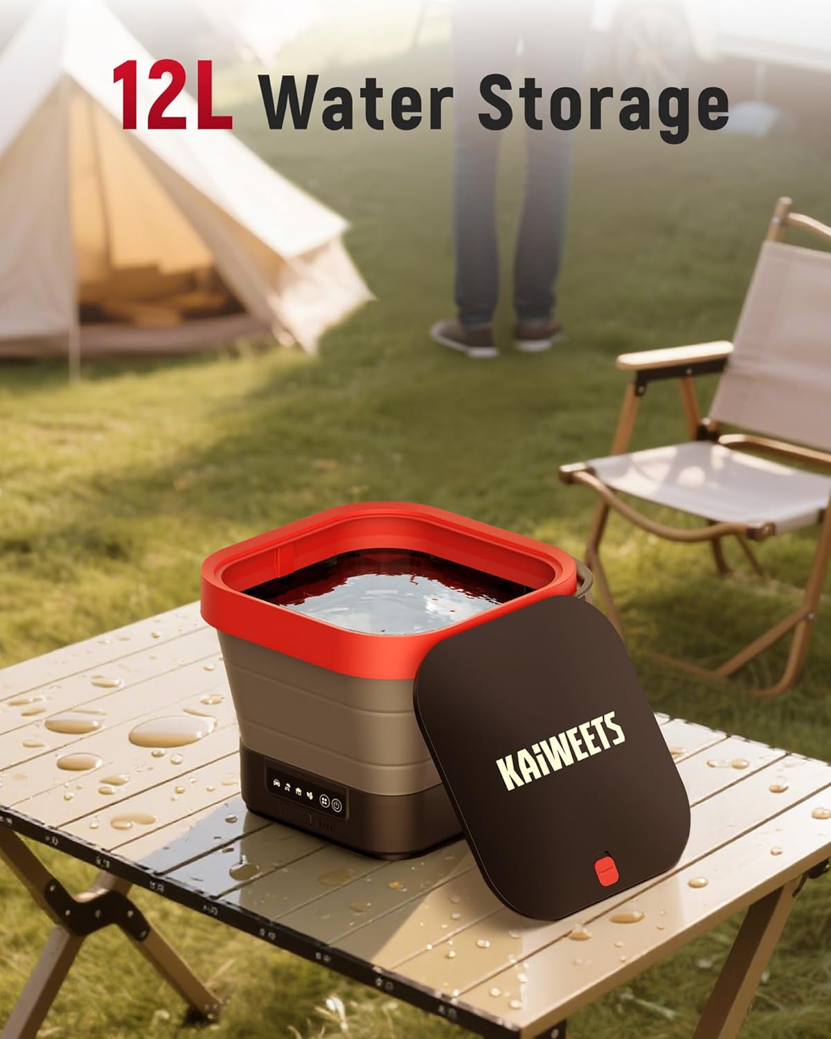 Draagbare Hogedrukreiniger – Mobiele Reiniger – Mini Hogedrukspuit – Compacte Schoonmaker – Outdoor Reinigingsapparaat – 15 Bar Krachtige Waterdruk – 12L Watertank Met USB-C Opladen