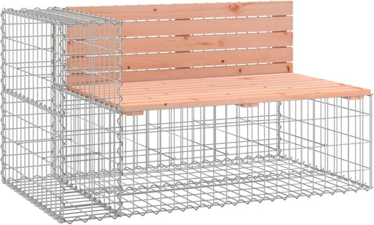 Tuinbank – Buitenbank – Tuinzitje – Tuinmeubel – Douglas Hout – Stevige Gegalvaniseerde Stalen Basis – Compact 122x71x65,5 cm