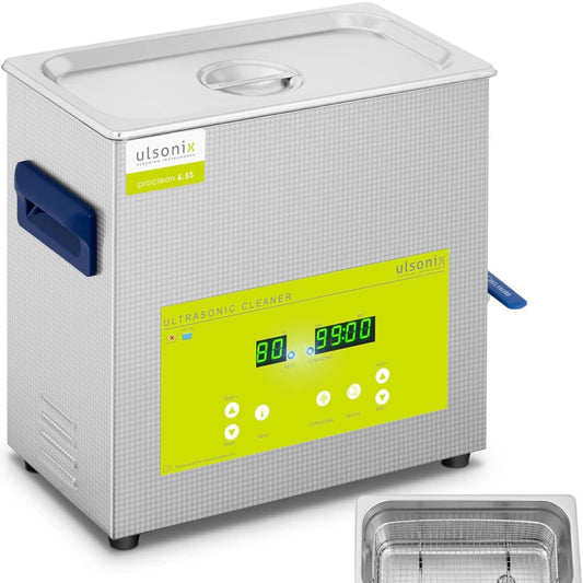 Ultrasoon Reinigingsapparaat – Ultrasone Reiniger – Ultrasoon Bad – Sieradenreiniger – Lab Reinigingsapparaat – 6,5L Inhoud – 180W Met Degasfunctie