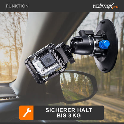 Walimex Pro Zuignap statief incl. kogelkop voor systeem- en DSLR-camera's